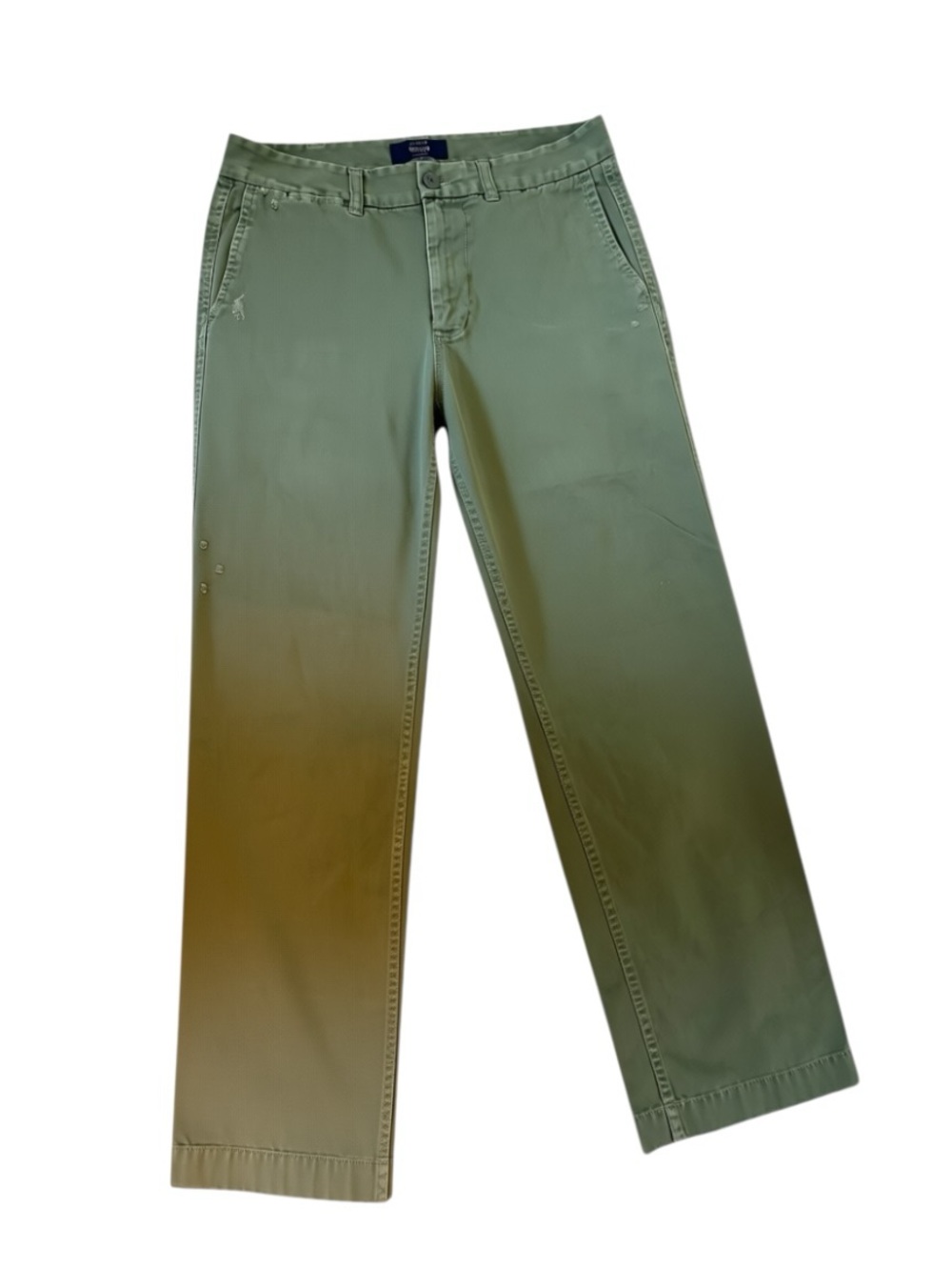 J.Crew Chino Pants Women's Size 4 Green 100% Cotton Straight Leg Casual